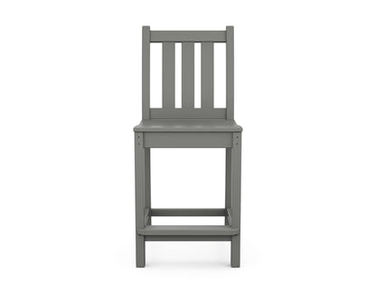 POLYWOOD Traditional Garden Counter Side Chair angle view