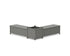 POLYWOOD 48" Vineyard L-Shaped Planter Storage Bench Set - Large in Slate Grey