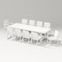 POLYWOOD PW Designer Series Elevate 11-Piece A-Frame Table Dining Set in Vintage White