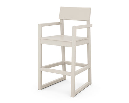 POLYWOOD EDGE Bar Arm Chair in Sand