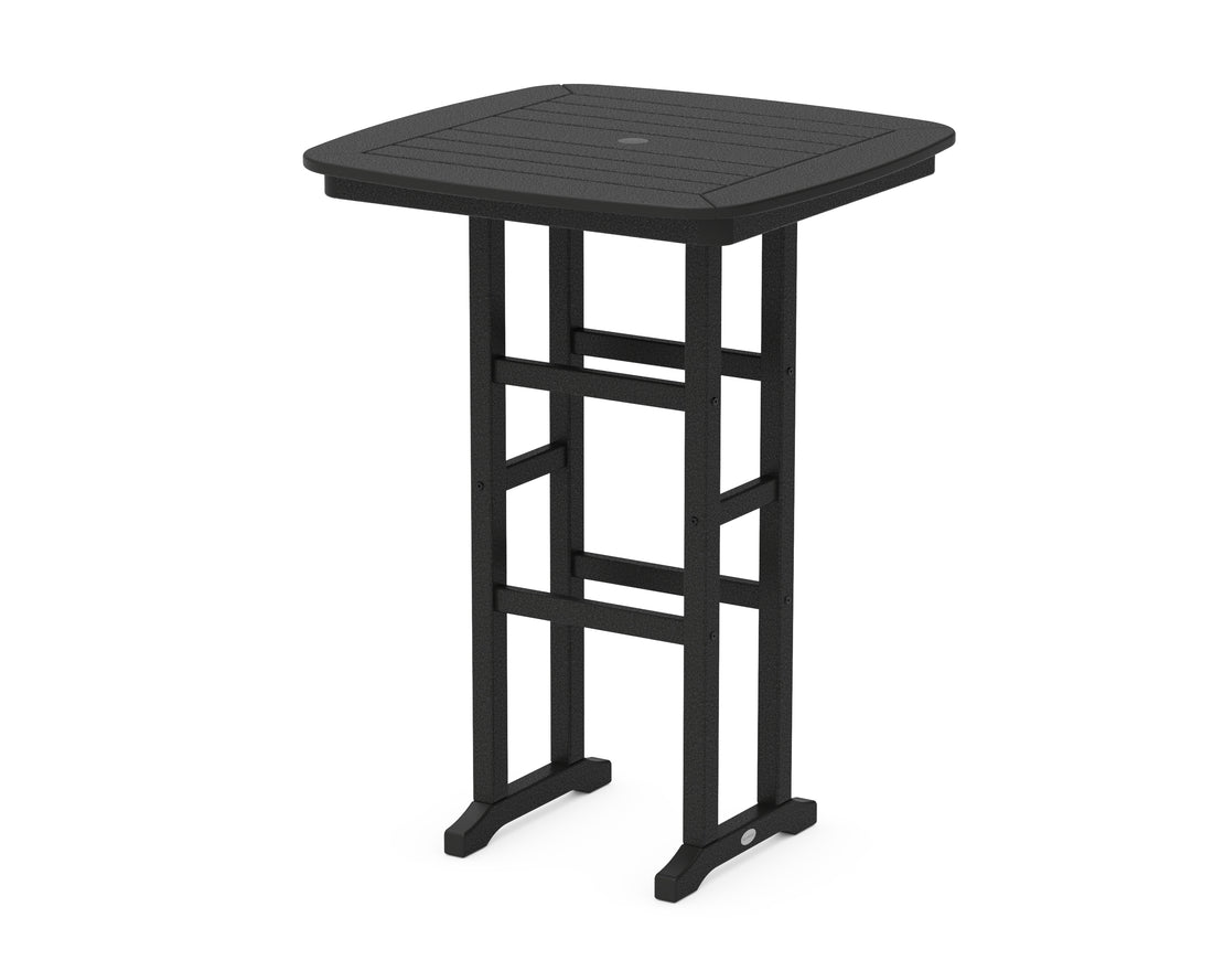 POLYWOOD Nautical 31" Bar Table in Black