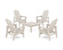 POLYWOOD 5-Piece Vineyard Grand Upright Adirondack Chair Conversation Group in Sand