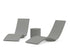 POLYWOOD Laguna 3-Piece In-Pool Chaise Lounge Set in Slate Grey