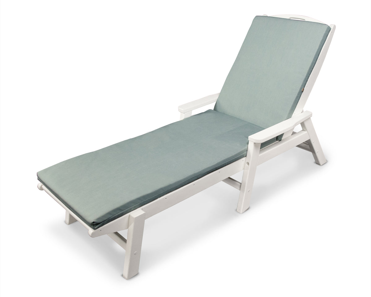 POLYWOOD Ateeva 72" x 22" Outdoor Chaise Lounge Cushion in Spa
