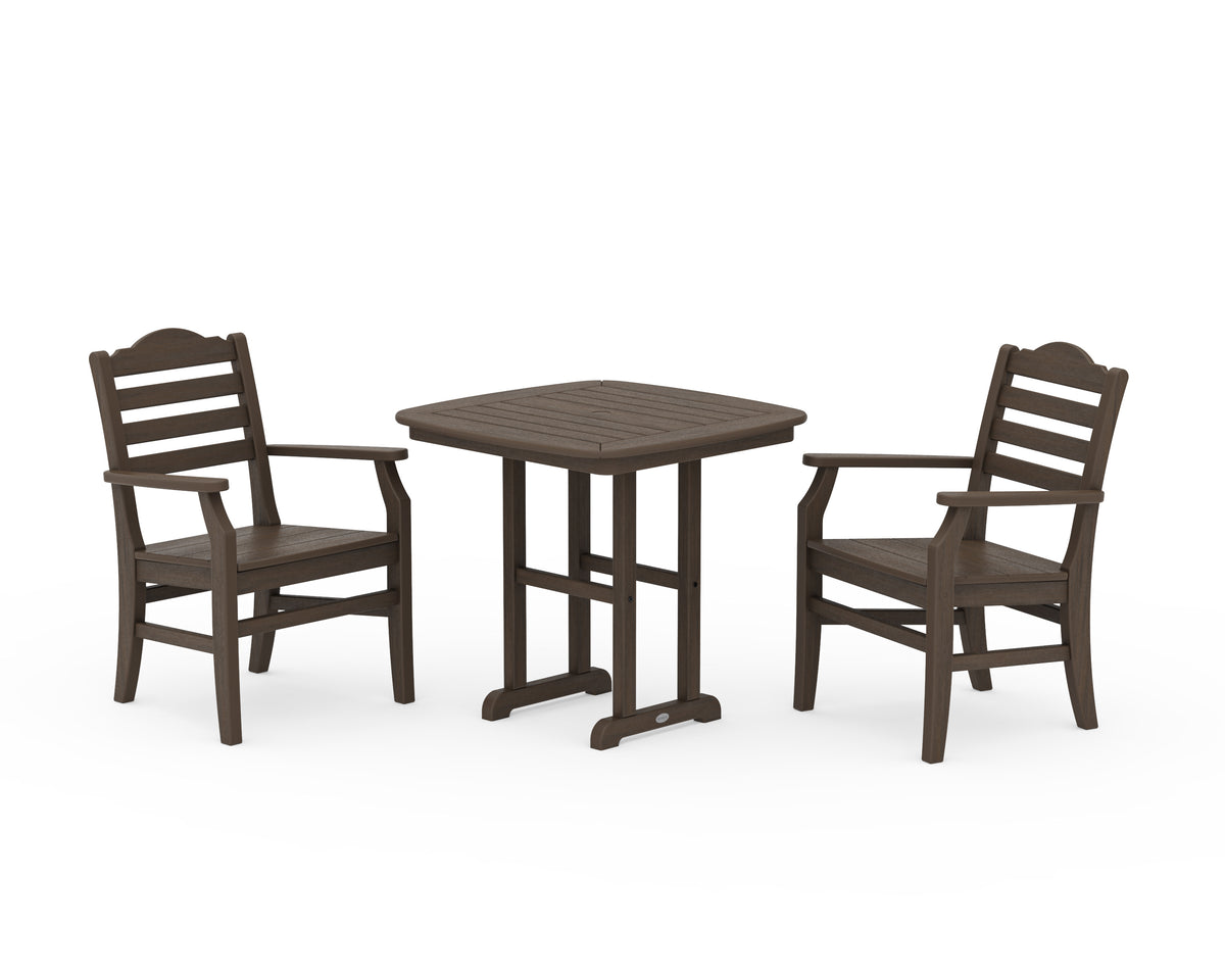 POLYWOOD Savannah 3-Piece Dining Set in Kona