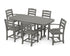 POLYWOOD La Casa Café 7-Piece Dining Set in Slate Grey