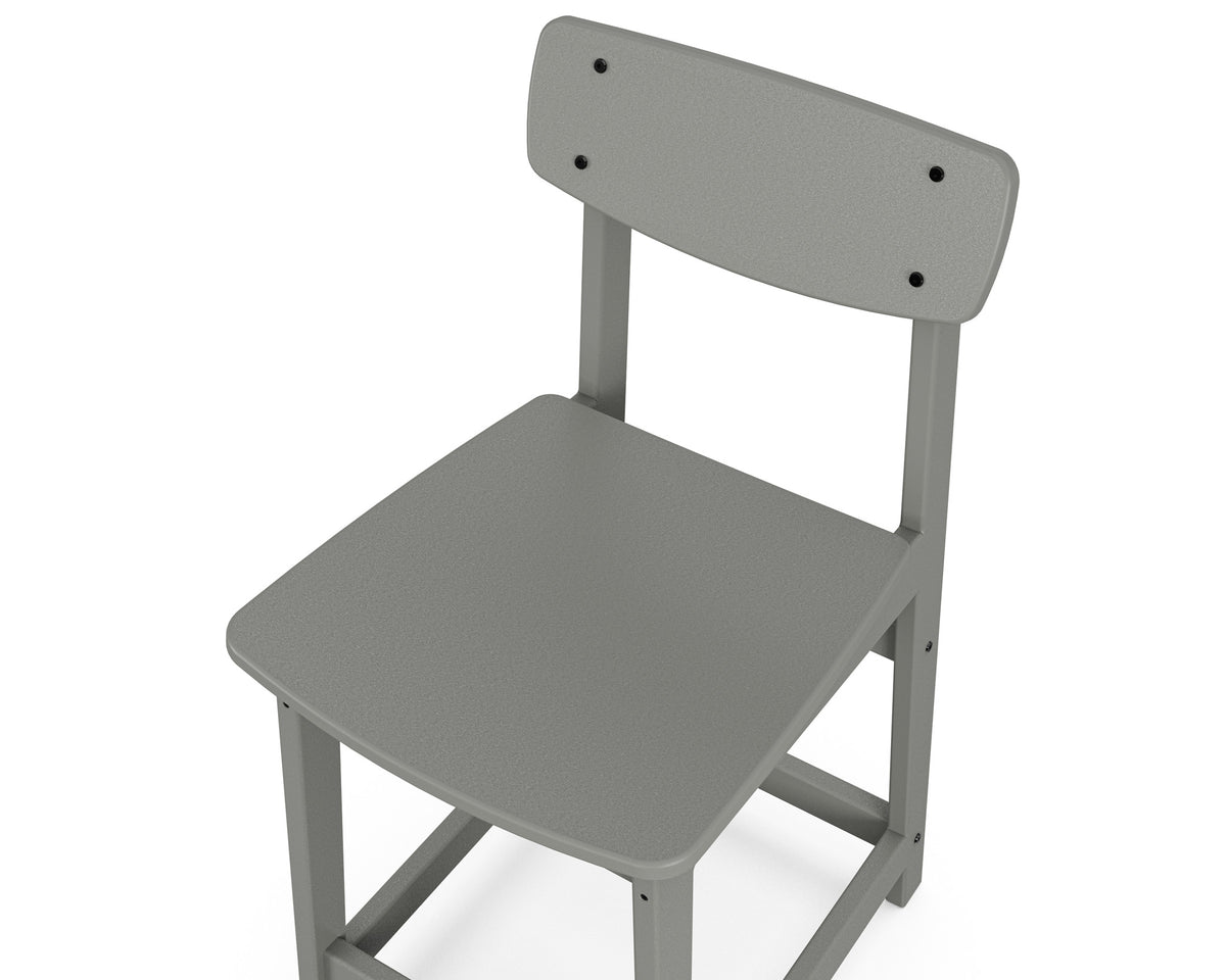 POLYWOOD Modern Studio Urban Counter Chair angle view
