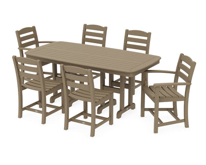 POLYWOOD La Casa Café 7-Piece Dining Set in Vintage Sahara