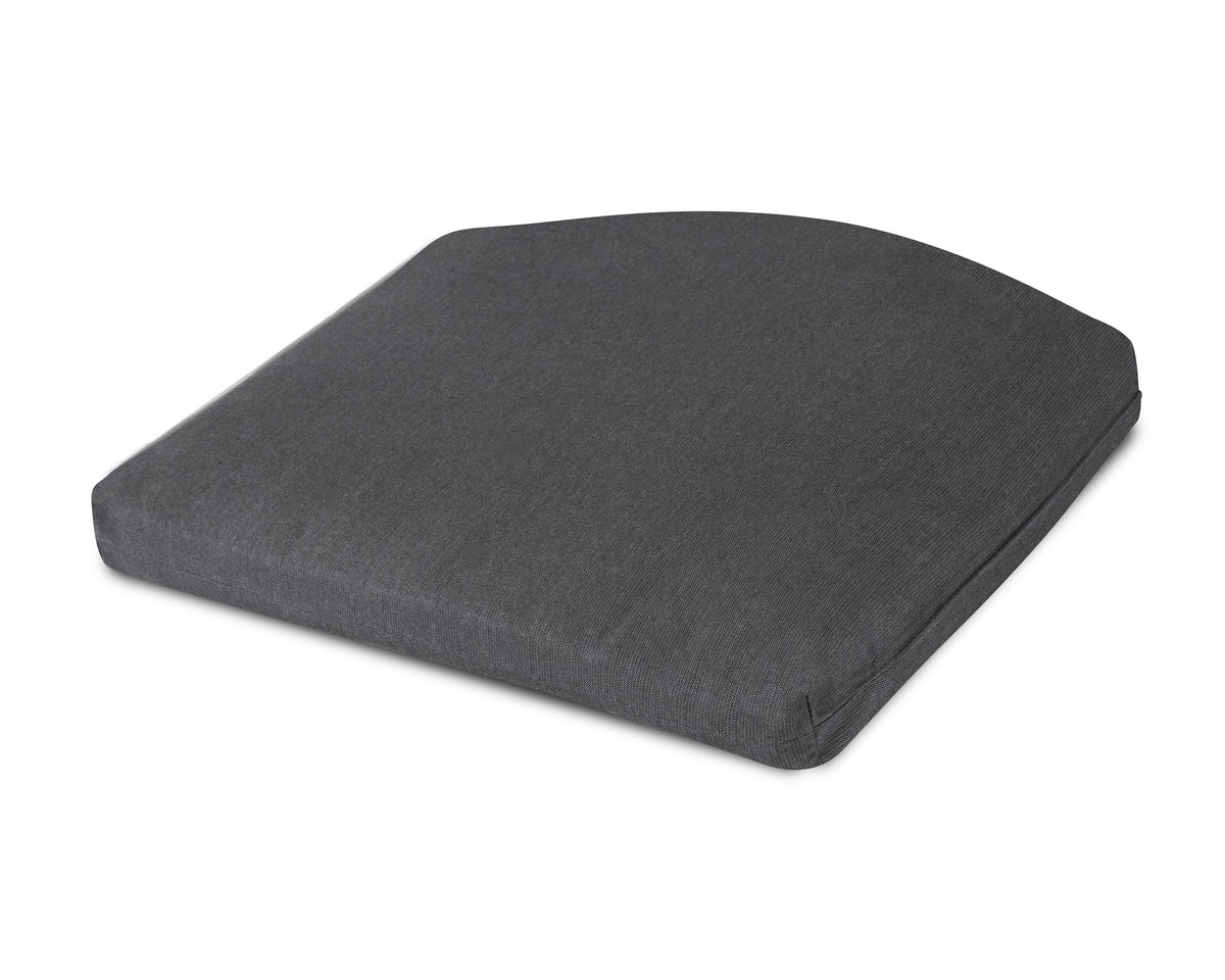 POLYWOOD Seat Cushion - 12.65"D x 15"W x 2.5"H in Spectrum Carbon