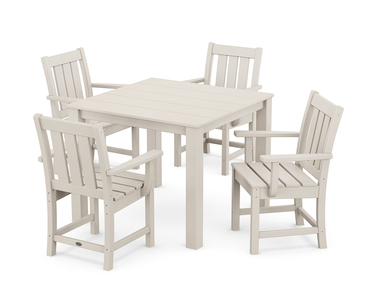 POLYWOOD Oxford 5-Piece Parsons Dining Set in Sand