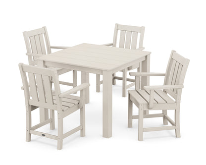POLYWOOD Oxford 5-Piece Parsons Dining Set in Sand