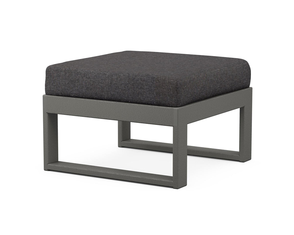 POLYWOOD Modular Ottoman - Modern angle view