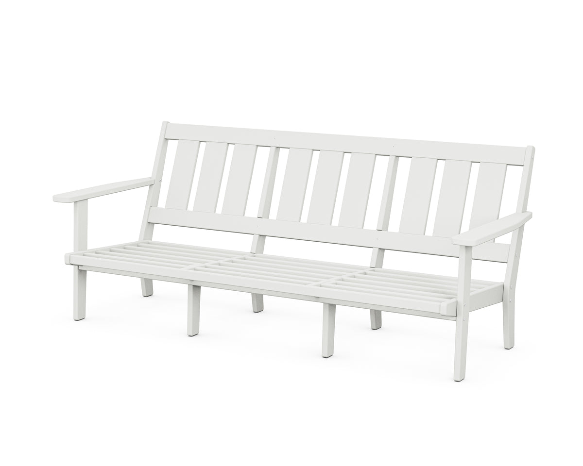 POLYWOOD Oxford Deep Seating Sofa Frame in White