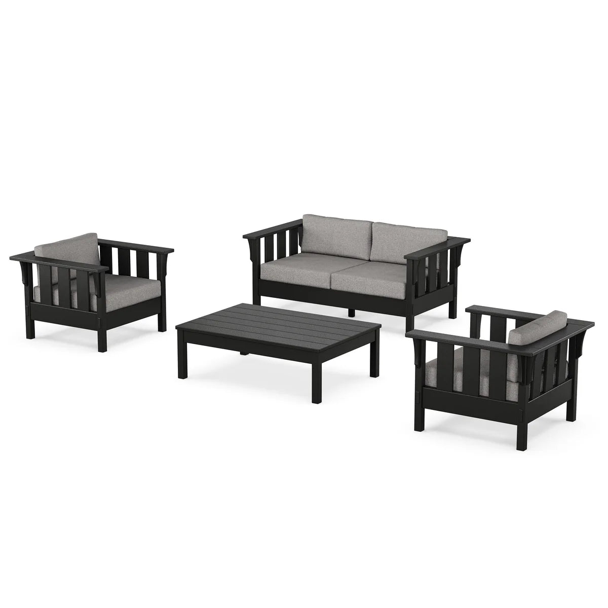 POLYWOOD Acadia 4-Piece Deep Seating Set with Sofa