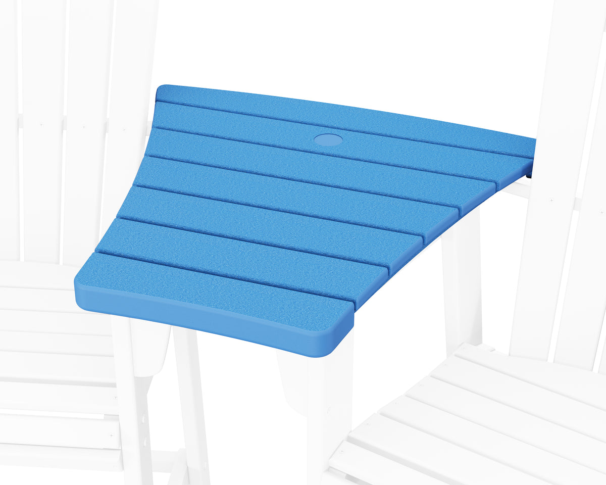 POLYWOOD 600 Series Angled Adirondack Dining Connecting Table in Pacific Blue