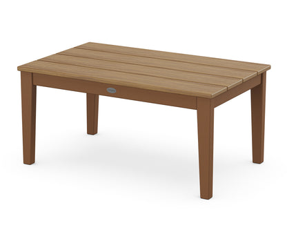 POLYWOOD Newport 22" x 36" Coffee Table in Teak / Natural