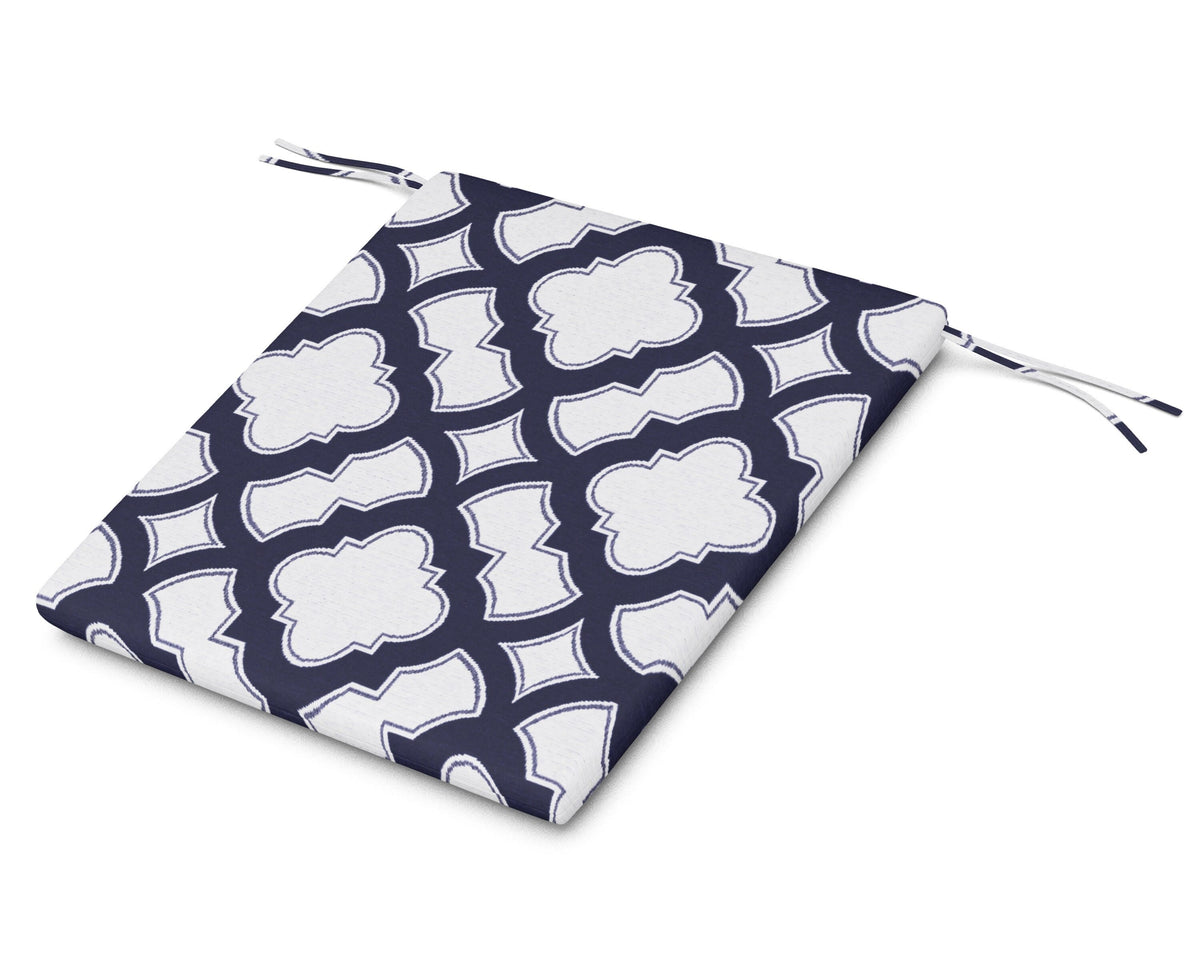 POLYWOOD AL100 Seat Pad in Trellis Navy