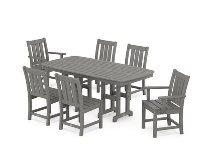POLYWOOD Oxford 7-Piece Dining Set in Slate Grey