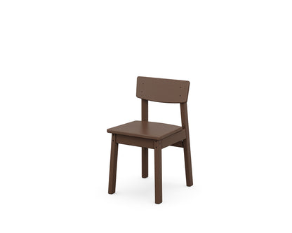 POLYWOOD Kids Modern Studio Dining Chair in Mahogany