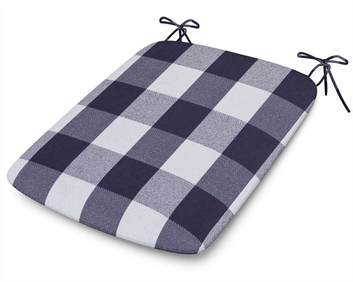 POLYWOOD 1120 Urban Seat Pad in Buffalo Plaid Navy