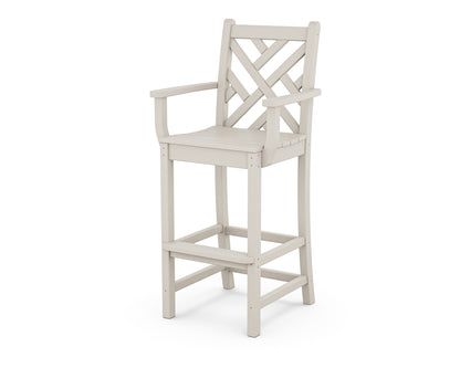POLYWOOD Chippendale Bar Arm Chair in Sand