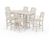 POLYWOOD Savannah Arm Chair 7-Piece Bar Set in Sand