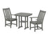 POLYWOOD Vineyard 3-Piece Dining Set in Slate Grey