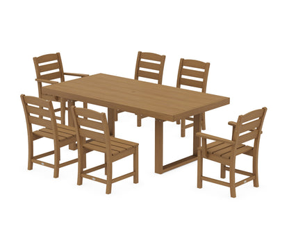 POLYWOOD Lakeside 7-Piece Dining Set - 39" x 78" Table in Natural