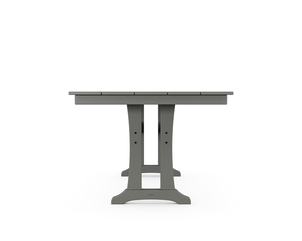POLYWOOD Farmhouse Trestle 37" x 72" Dining Table angle view