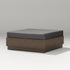 POLYWOOD Elevate Lounge Ottoman in Kona / Ash Charcoal