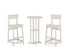 POLYWOOD Modern Studio Urban Bar Chair 3-Piece Bistro Set in Sand