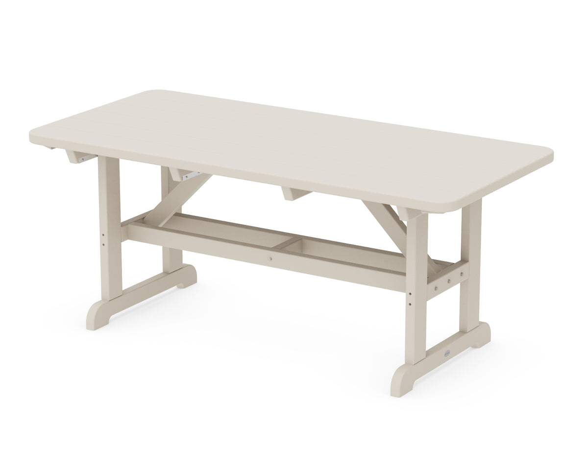 POLYWOOD Park 33" x 70" Harvester Picnic Table in Sand