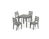 POLYWOOD Lakeside Kids 5-Piece Dining Set in Slate Grey