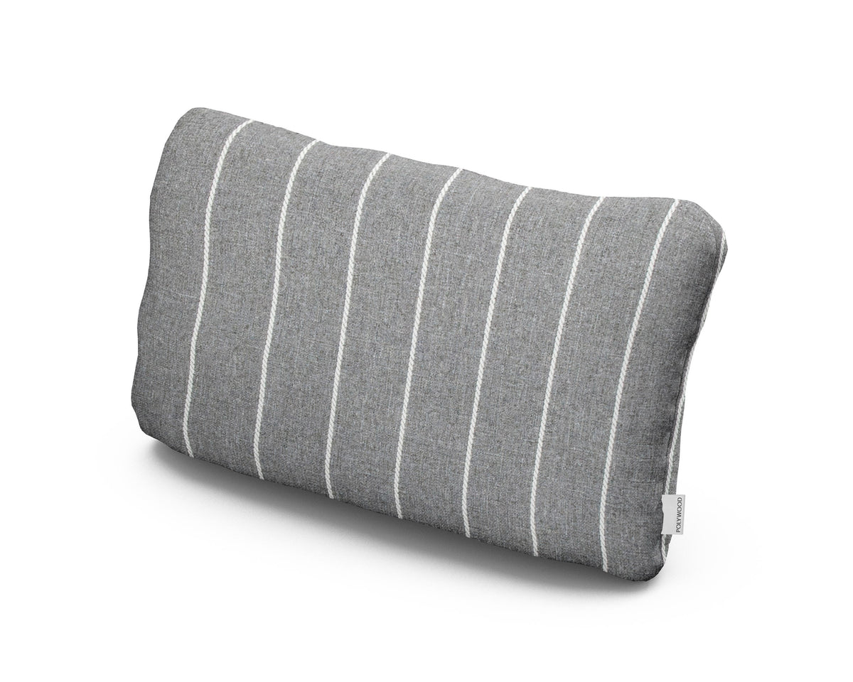 POLYWOOD Outdoor Lumbar Pillow in Pencil Pewter