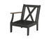 POLYWOOD Braxton Modular Left Arm Chair Frame in Black / Kona
