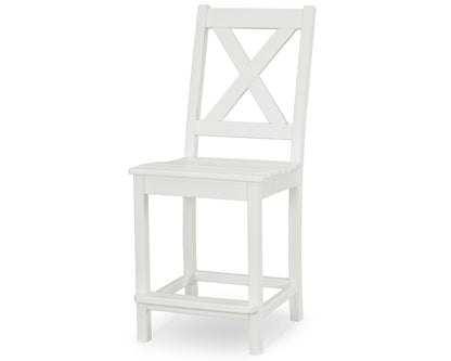 POLYWOOD Braxton Counter Side Chair in Vintage White