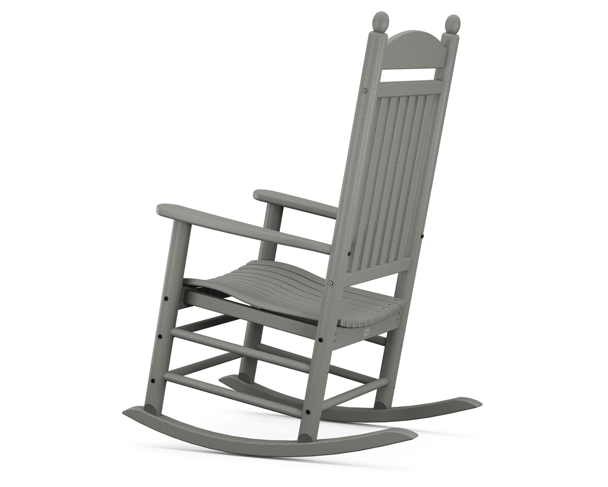 Angled view of a piece from the POLYWOOD Jefferson 3-Piece Rocker Set